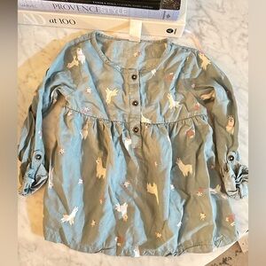 Carters Toddler llama shirt size 4T/4A